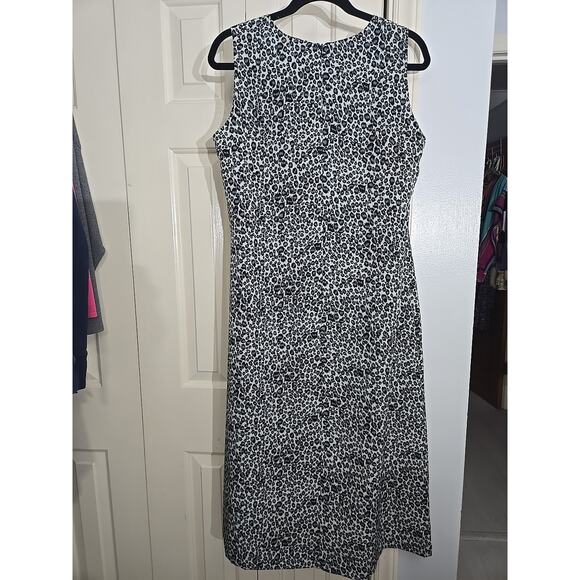Victoria Moon Leopard Print Dress Sz M City Career Workwear - Picture 3 of 8